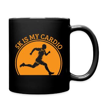 Courir un 5 km est mon cadeau de coureur cardio marathonien - Mug uni - noir - Droite