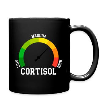 Low Cortisol Low Level Even - Full Colour Mug - black - Right
