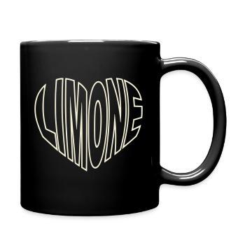Limone sul Garda Typo Heart - Mug uni - noir - Droite