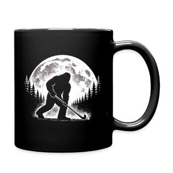 Bigfoot Feldhockey - Tasse einfarbig - Schwarz - Rechts