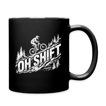 T-shirt humoristique de VTT pour cyclistes - Mug uni - noir - Droite