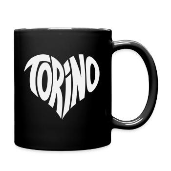 Turin, Torino Heart Design - Mug uni - noir - Droite