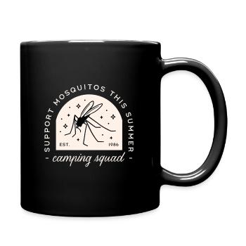 Camping-Mücken-Witz-Lager-Squad sarkastische Zitate - Tasse einfarbig - Schwarz - Rechts