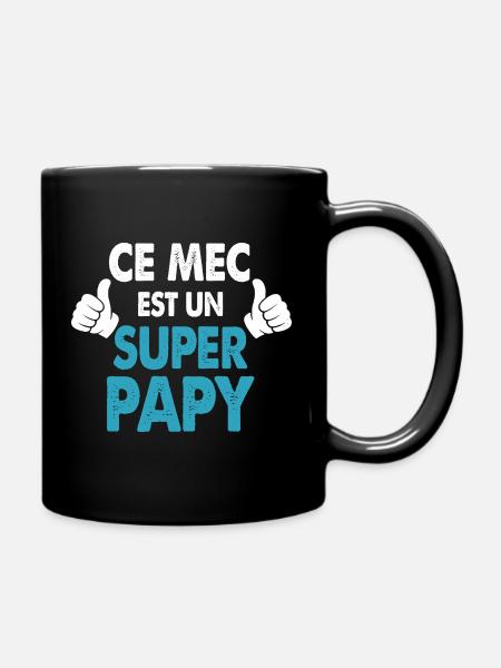 Ce Mec Est Un Super Papy Cadeau Grand-Père Humour - Mug uni - noir
