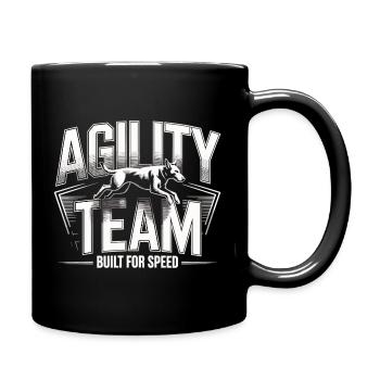 Agility Team Hundesport – Built for Speed - Tasse einfarbig - Schwarz - Rechts