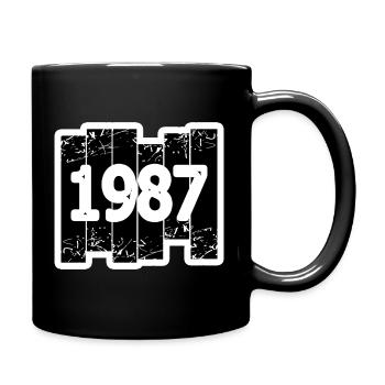 Year 1987 - Full Colour Mug - black - Right