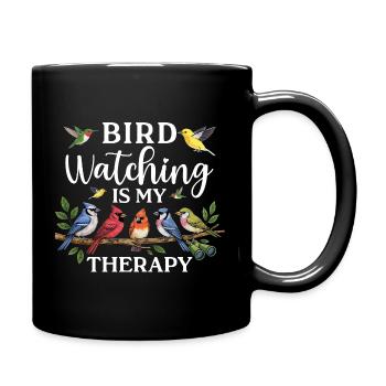 Bird Watching Birding Bird Watcher Bird Nerd - Full Colour Mug - black - Right