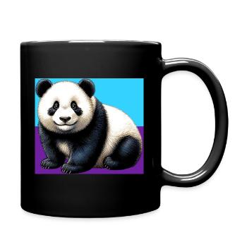 panda - Full Colour Mug - black - Right