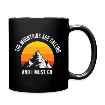 Les montagnes appellent Sunset Peak - Mug uni - noir - Droite