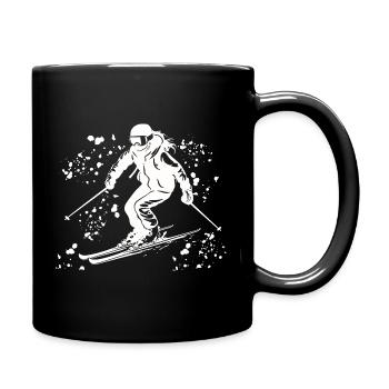 Alpine skiing Winter sports Nordic skiing - Full Colour Mug - black - Right