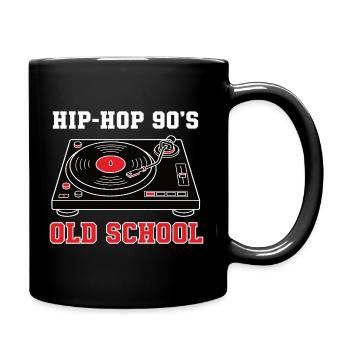 Vinyle DJ Hip-Hop des années 90 Old School - Mug uni - noir - Droite