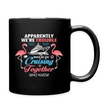 Faire des croisières ensemble Flamingos : plaisir - Mug uni - noir - Droite