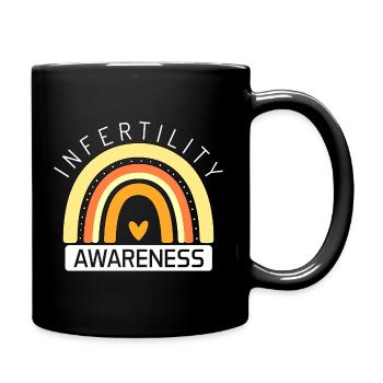 Infertility Awareness Month IVF Month Orange - Full Colour Mug - black - Right