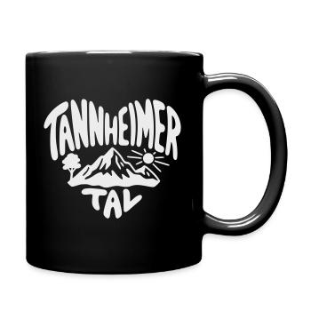 Tannheimer Tal Berglandschaft - Tasse einfarbig - Schwarz - Rechts