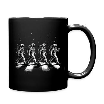 Exploration spatiale des astronautes marchants - Mug uni - noir - Droite