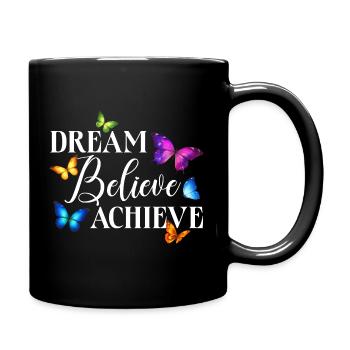 Jardin inspirant des papillons monarques - Mug uni - noir - Droite