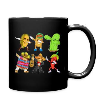 Cinco de Mayo Dab-Hemd - Tasse einfarbig - Schwarz - Rechts
