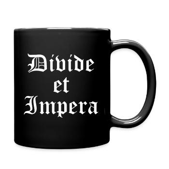 Divide et Impera Gothic Print - Full Colour Mug - black - Right