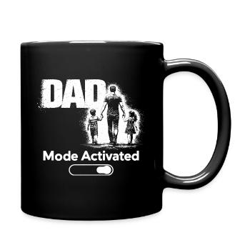 Dad Mode Always On Funny Gift Shirt - Tasse einfarbig - Schwarz - Rechts