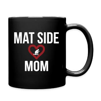 Mat Side Mom Heart Design - Full Colour Mug - black - Right