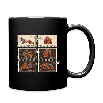 Stamps Baby Monkey Punch - Full Colour Mug - black - Right