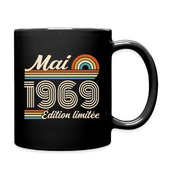 Cadeau Anniversaire 57 ans - Né mai 1969 - Mug uni - noir - Droite