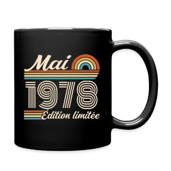 Cadeau Anniversaire 48 ans - Né mai 1978 - Mug uni - noir - Droite