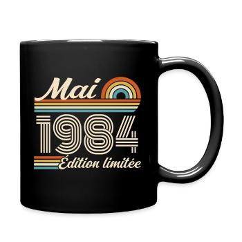 Cadeau Anniversaire 42 ans - Né mai 1984 - Mug uni - noir - Droite