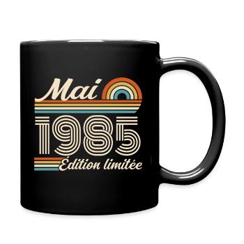Cadeau Anniversaire 41 ans - Né mai 1985 - Mug uni - noir - Droite