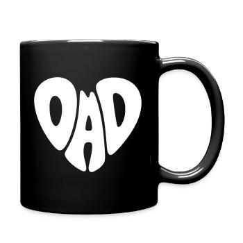 Papa - Mug uni - noir - Droite