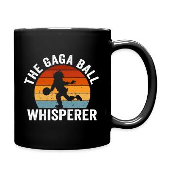 Gaga Ball Whisperer Sunset - Full Colour Mug - black - Right