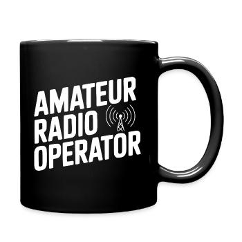 Amateur Radio Operator - Full Colour Mug - black - Right