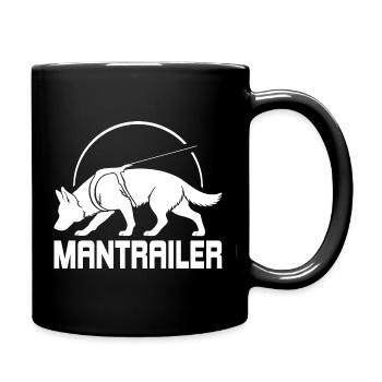 Berger allemand MANTRAILER Chiens de recherche Chiens - Mug uni - noir - Droite