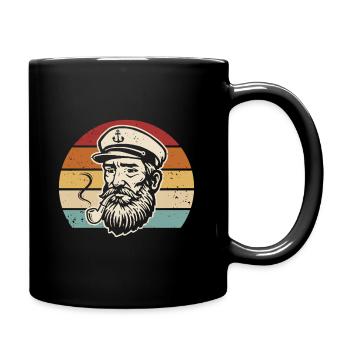Capitaine Rétro Plaisancier Marin Marin - Mug uni - noir - Droite
