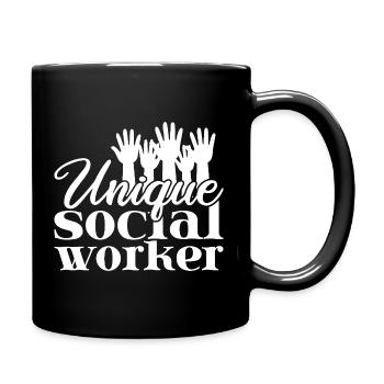 Social Worker Quote Unique Social Work - Full Colour Mug - black - Right