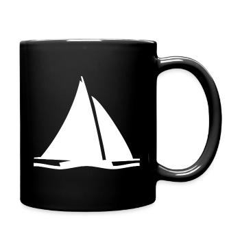 Voile - Mug uni - noir - Droite