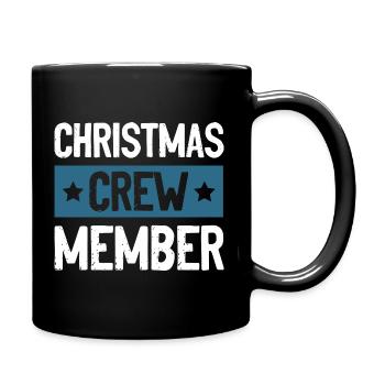 Christmas Crew - Tasse einfarbig - Schwarz - Rechts