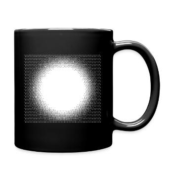 Halo Dotburst Circle - Full Colour Mug - black - Right