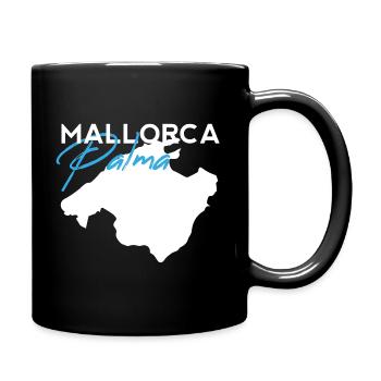Palma Mallorca Lettering Modern Brush Style - Full Colour Mug - black - Right