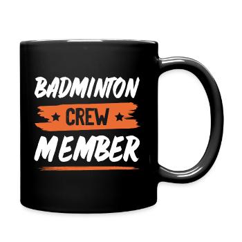 Équipe de badminton - Mug uni - noir - Droite