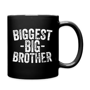 Größte Big-Brother-Grafik - Tasse einfarbig - Schwarz - Rechts
