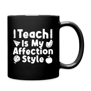Preschool Teacher Affection Style Daycare Teacher - Full Colour Mug - black - Right