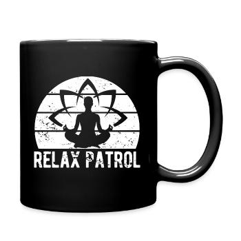 Les passionnés de Pilates se détendent en patrouille Pilates - Mug uni - noir - Droite