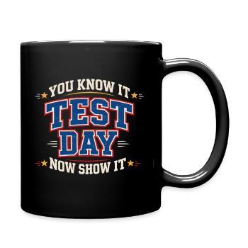 Exam Motivation School Student Teacher Humor - Full Colour Mug - black - Right