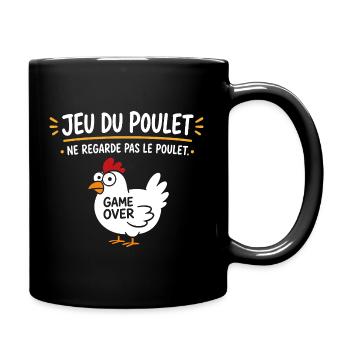 Jeu du Poulet Game Over - Mug uni - noir - Droite