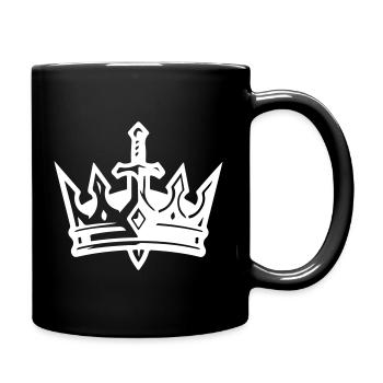 Épée Couronne - Mug uni - noir - Droite