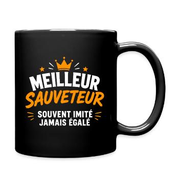 Meilleur Sauveteur Jamais Égalé - Mug uni - noir - Droite