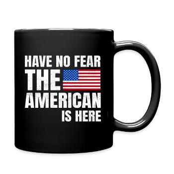 N’ayez pas peur que l’Américain est là US-Amerikaner - Mug uni - noir - Droite