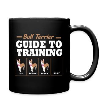 Bull terrier - Mug uni - noir - Droite