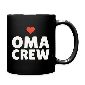 Grandma Crew Grandmother Heart Gift Mother's Day Team - Full Colour Mug - black - Right